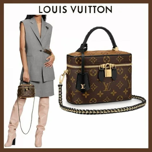 Authentic Louis Vuitton LV Monogram Vanity PM Reverse Canvas M45165 - Picture 13 of 16